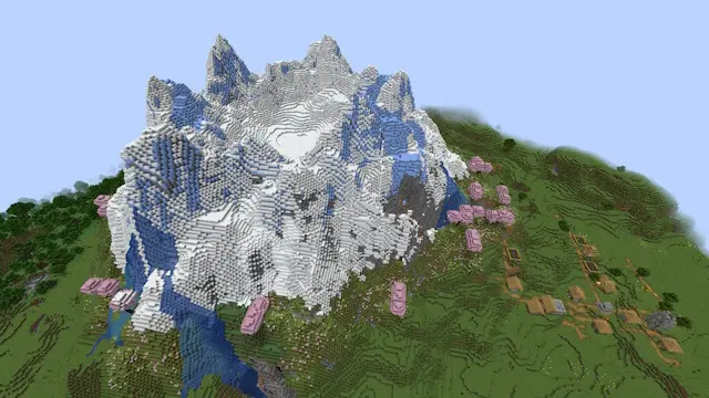 30 Best Cherry Blossom Seeds In Minecraft 2024 White Mountain With Pink Icing